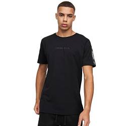 Crosshatch Herren Apollos T-Shirt, Schwarz, XL von Crosshatch
