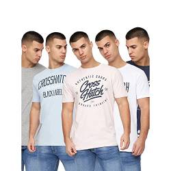 Crosshatch Herren Shivarm T-Shirt, Sortiert, S von Crosshatch