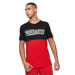 Crosshatch Herren Verbindungen T-Shirt, rot/schwarz, L von Crosshatch