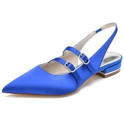 Women's Ballerina Sexy Flat Comfortable Walking Shoes Ballet Loafers Ladies,Blau,39 EU von CrtTsks