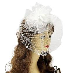 Anspruchsvoller Flapper Fascinator Netzblume Sicherem Stirnband Haarspangen Kopfbedeckung Besondere Anlässe von Csnbfiop