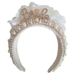 Party Haarband Perlen Brautparty Hochzeit Haarband von Csnbfiop