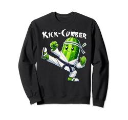 Kick-Cumber Lustige Gurke Karate Athlete Jungen Mädchen Kinder Sweatshirt von Cucumber Karate byAxisone