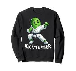 Lustige Gurke Karate Athlet Kick-Cumber Jungen Mädchen Kinder Sweatshirt von Cucumber Karate byAxisone