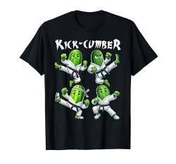 Lustige Gurke Karate Kick-Cumber Athlete Jungen Mädchen Kinder T-Shirt von Cucumber Karate byAxisone