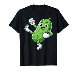 Lustige Gurke Gurke Karate High Kick Jungen Mädchen Kinder T-Shirt von Cucumber Pickle Karate byAxisone