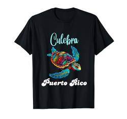 Culebra Island Puerto Rico Urlaub mit Blumenschildkröten für Familien T-Shirt von Culebra Island