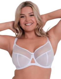 Curvy Kate Damen Victory 4 Part Balcony Bra Balconette-BH, Durchsichtig, White, 100G von Curvy Kate