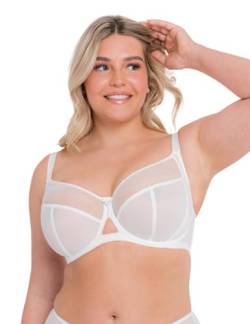 Curvy Kate Damen Victory 4 Part Balcony Bra Balconette-BH, White, 65G von Curvy Kate