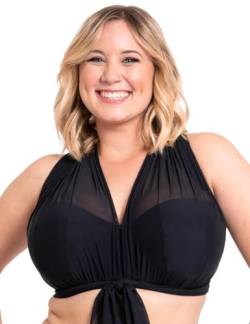 Curvy Kate Damen Wrapsody Bikinioberteil, (Black Black), (Herstellergröße: 34Hh) von Curvy Kate