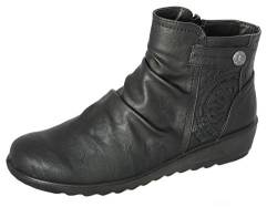 Cushion Walk Leichte Damen-Stiefeletten mit Reißverschluss für Mädchen, leger, bequem, Größen 37-42, Schwarz - Schwarz - Größe: 40 EU von Cushion Walk