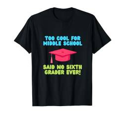 Niedliches Geschenk für die 6. Klasse, Geschenk für Lehrer und Kinder T-Shirt von Cute 6th Grade Back to School Outfit Teacher Kids