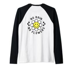 Kein Regen, keine Blumen, Happy Smiling Smile Face Daisy Flower T-Shirt Raglan von Cute 80s Smile Happy Tee