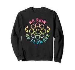 Kein Regen, keine Blumen, Happy Smiling Smile Face Daisy Flower T-Shirt Sweatshirt von Cute 80s Smile Happy Tee