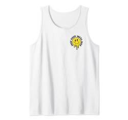 Melting Yellow Smile Face Shirt Melted Dripping Happy Face Tank Top von Cute 80s Smile Happy Tee