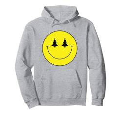 Smile Face Weihnachtsbaum Augen Minimalistisch Happy Face Cute Pullover Hoodie von Cute 80s Smile Happy Tee