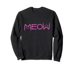 Cat Meow Lustiges Kätzchen für Katzenliebhaber Sweatshirt von Cute And Funny Cat Zajoo