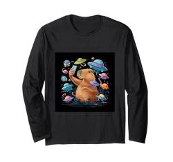 Capybara Peluches Party Peluche Capybara Big Capybara Plüsch Langarmshirt von Cute Capybara Plush With Clothes Weighted Capybara