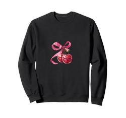 Pink Bow Coquette Aesthetics Y2K Cherry Girl Damen Sweatshirt von Cute Coquette Bows Pink Red Cherry Strawberry