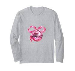 Rosa Schleife Coquette Aesthetics Y2K Discokugel Mädchen Damen Langarmshirt von Cute Coquette Bows Pink Red Cherry Strawberry