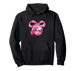 Rosa Schleife Coquette Aesthetics Y2K Discokugel Mädchen Damen Pullover Hoodie von Cute Coquette Bows Pink Red Cherry Strawberry