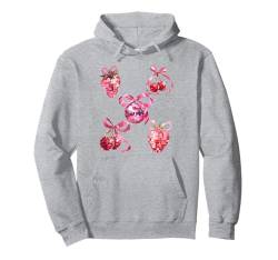 Rosa Schleife Coquette Aesthetics Y2K Discokugel Mädchen Damen Pullover Hoodie von Cute Coquette Bows Pink Red Cherry Strawberry