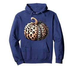 Süßes Halloween Herbst Kürbis Shirt Frauen Leopard Kürbis Pullover Hoodie von Cute Fall Peace Love Design Women Men Girls Kids