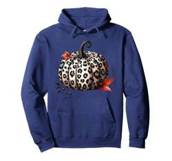 Süßes Halloween Herbst Kürbis Shirt Frauen Leopard Kürbis Pullover Hoodie von Cute Fall Peace Love Design Women Men Girls Kids