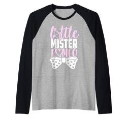 Little Mister Romeo Lustiger Liebesspaß zum Valentinstag für Sohn und Sohn Raglan von Cute Funny Valentine's Day Gifts For Your Family