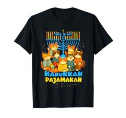 Chanukkah Jüdisches Festival Jude Menora Hebräisch Chanukka T-Shirt von Cute Hanukkah Shirts