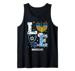 Chanukkah Jüdisches Festival Jude Menora Hebräisch Chanukka Tank Top von Cute Hanukkah Shirts