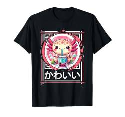 Axolotl Boba Tea Anime Japanische Kinder Teen Mädchen Frauen Kawaii T-Shirt von Cute Kawaii Stuff Japanese Aesthetic Anime Manga