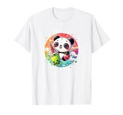 Kawaii Panda Getränke Boba Bubble Tea Kawaii Kleidung Panda T-Shirt von Cute Kawaii Stuff Japanese Aesthetic Anime Manga