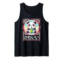 Kawaii Panda Getränke Boba Bubble Tea Kawaii Kleidung Panda Tank Top von Cute Kawaii Stuff Japanese Aesthetic Anime Manga