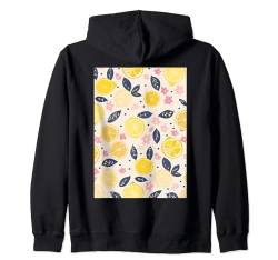 Zitronenmuster Kunst Minimalistische Frucht Kapuzenjacke von Cute Pattern Art Minimalist Graphic (Lemon)