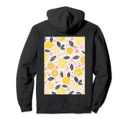 Zitronenmuster Kunst Minimalistische Frucht Pullover Hoodie von Cute Pattern Art Minimalist Graphic (Lemon)