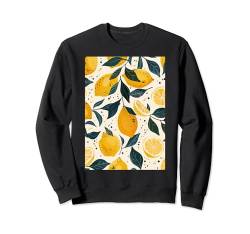 Zitronenmuster Kunst Süße Frucht Sweatshirt von Cute Pattern Art Minimalist Graphic (Lemon)