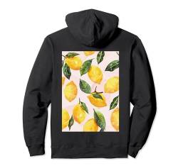 Zitronenmuster Kunst Vintage Obst Pullover Hoodie von Cute Pattern Art Minimalist Graphic (Lemon)