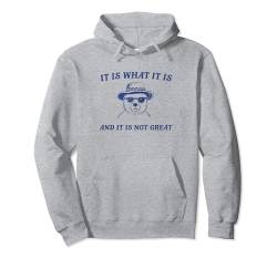 It Is What It Is And Its Not Great Lustiger Genz Witzbär Pullover Hoodie von Cute Silly Bear Memes Genz Humor