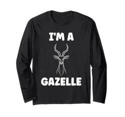 Baby Cute Gazelle Animals Simple Minimalist i'm a Gazelle Langarmshirt von Cute Small Animals Funny Gazelle