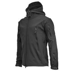 Cvanxluy Regenjacke Herren Wasserdicht Camping Allwetterjacke Wetterfeste Mit Kapuze Frühlingsjacke Regenmantel Hochwertige Zipper Übergangsjacke Wanderjacke Einfarbig Herbst Windbreaker von Cvanxluy