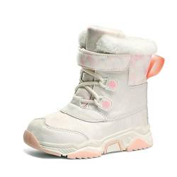 Cvanxluy angebote des tages heute, Winterschuhe Kinder Mädchen 30 Rutschfest Leicht Gummistiefel Warm Freizeit Kinderstiefel Wanderschuhe Gefütterte Bequemer Winterboots Unisex Schuhe Thermostiefel von Cvanxluy