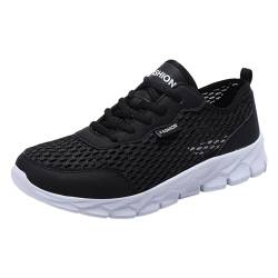 Sneaker Herren Schwarz 43 Urban Shoes Trailrunning Jogging Outdoor Laufschuhe Leichtes Komfort Joggingschuhe Turnschuhe Fashion Atmungsaktive Straßenlaufschuhe Trainingsschuhe von Cvanxluy