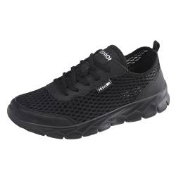 Sneaker Herren Schwarz 43 Urban Shoes Trailrunning Jogging Outdoor Laufschuhe Leichtes Komfort Joggingschuhe Turnschuhe Fashion Atmungsaktive Straßenlaufschuhe Trainingsschuhe von Cvanxluy