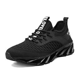 blitzangebote, Sportschuhe Herren Weiß 45 Sport Schuhe Walkingschuhe Leichtgewichts Gym Freizeitschuhe Tennisschuhe Leichtes Jogging Shoes Turnschuhe Breeze Bequeme Laufschuhe von Cvanxluy