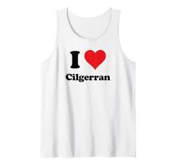 I Heart Cilgerran Wales Love Welsh Cymru Souvenir Tank Top von Cymru Cities Towns Tourism Merch Tees And Stuff