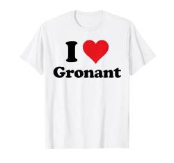 I Heart Gronant Wales Love Welsh Cymru Souvenir T-Shirt von Cymru Cities Towns Tourism Merch Tees And Stuff