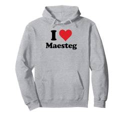 I Heart Maesteg Wales Love Welsh Cymru Souvenir Pullover Hoodie von Cymru Cities Towns Tourism Merch Tees And Stuff