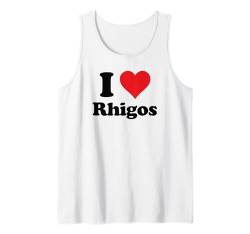 I Heart Rhigos Wales Love Welsh Cymru Souvenir Tank Top von Cymru Cities Towns Tourism Merch Tees And Stuff