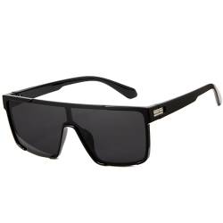 Cyxus Sonnenbrille Herren Damen Klassisch Polarisiert Sonnenbrille Outdoor UV 400 für Fahren Angeln Reisen P1130 (Schwarz) von Cyxus